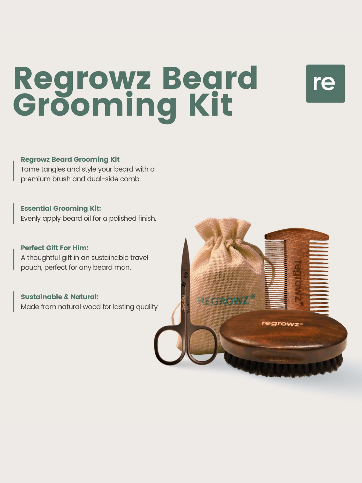 Regrowz Beard Grooming Kit